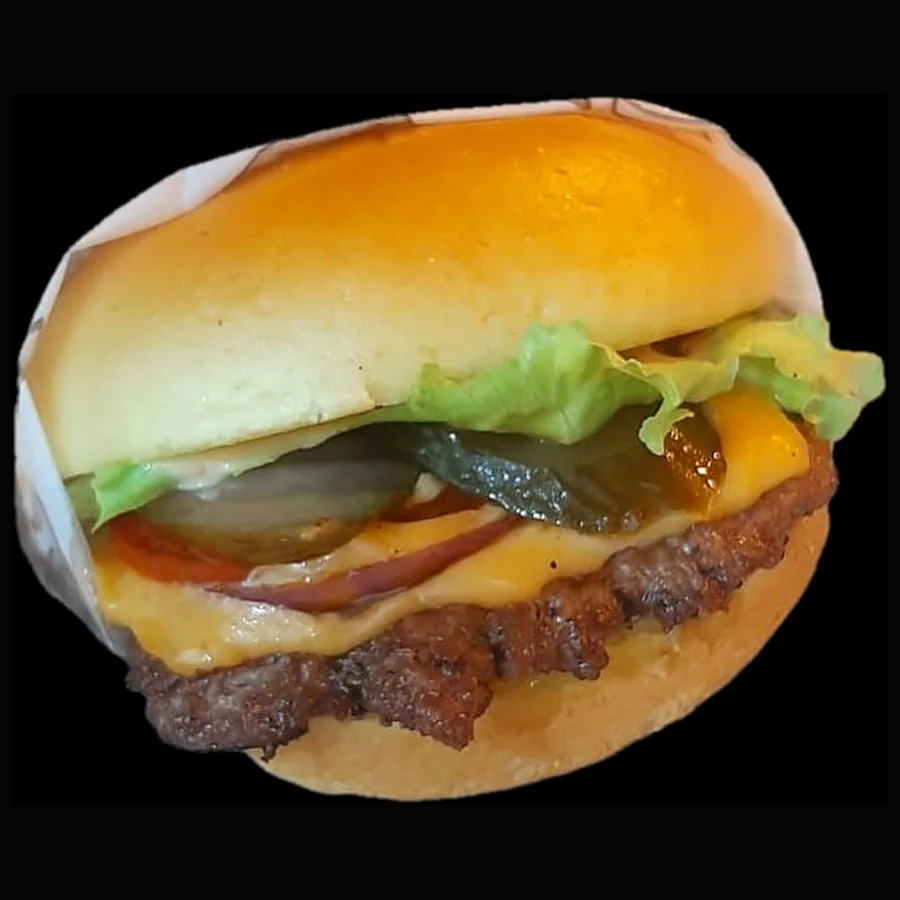 Illustrative smash burger